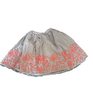 Tea Collection Italy Amata Embroidered Midi Skirt Size 6